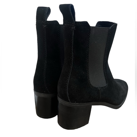 NWOT Steve Madden Rockwell Black Suede Heeled Chelsea Booties – Sz 8.5 - Picture 6 of 9